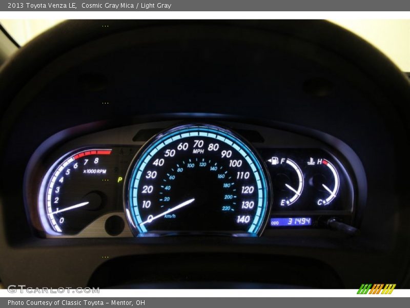 Cosmic Gray Mica / Light Gray 2013 Toyota Venza LE