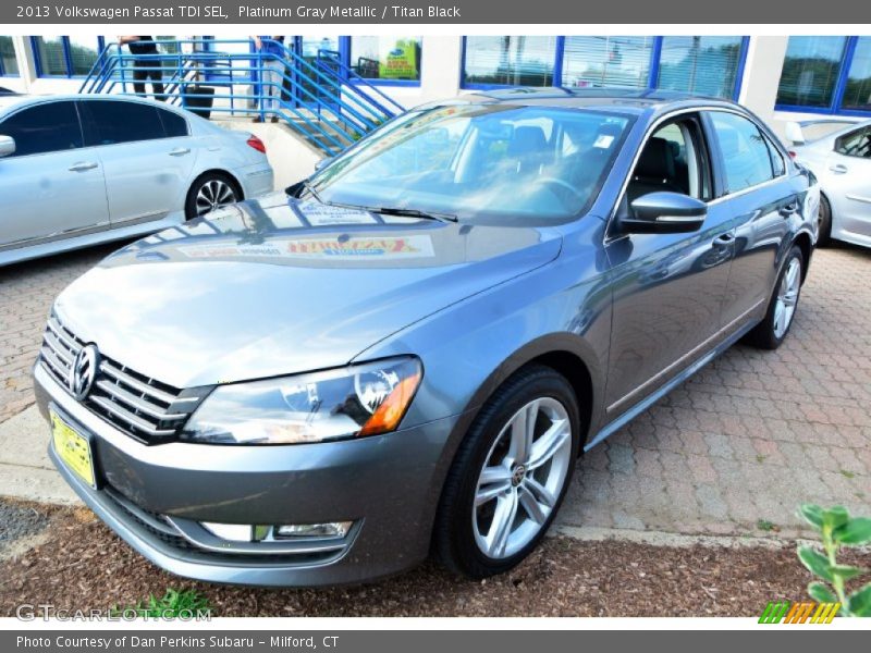 Platinum Gray Metallic / Titan Black 2013 Volkswagen Passat TDI SEL