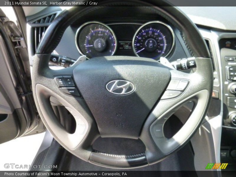 Harbor Gray Metallic / Gray 2011 Hyundai Sonata SE