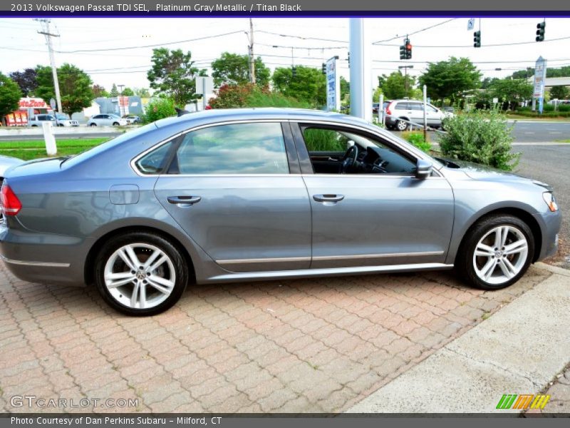 Platinum Gray Metallic / Titan Black 2013 Volkswagen Passat TDI SEL