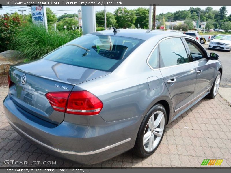 Platinum Gray Metallic / Titan Black 2013 Volkswagen Passat TDI SEL