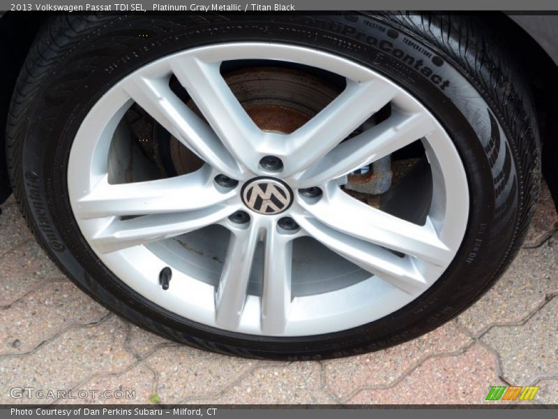 Platinum Gray Metallic / Titan Black 2013 Volkswagen Passat TDI SEL