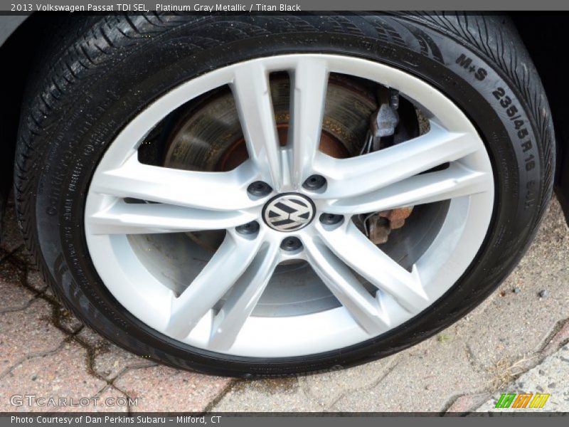 Platinum Gray Metallic / Titan Black 2013 Volkswagen Passat TDI SEL