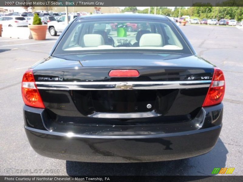 Black / Titanium Gray 2007 Chevrolet Malibu LT Sedan