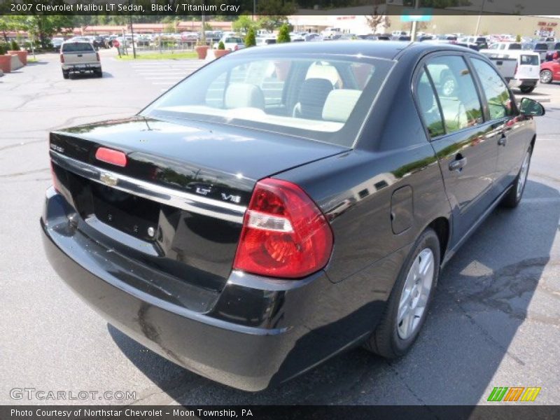 Black / Titanium Gray 2007 Chevrolet Malibu LT Sedan