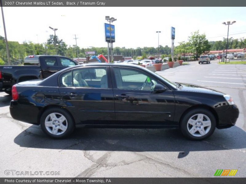 Black / Titanium Gray 2007 Chevrolet Malibu LT Sedan
