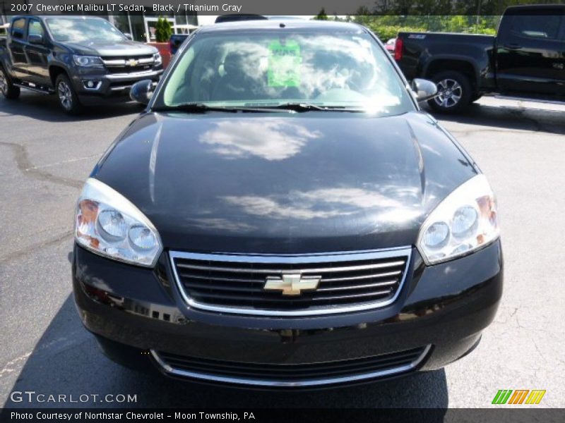 Black / Titanium Gray 2007 Chevrolet Malibu LT Sedan