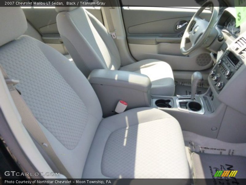 Black / Titanium Gray 2007 Chevrolet Malibu LT Sedan