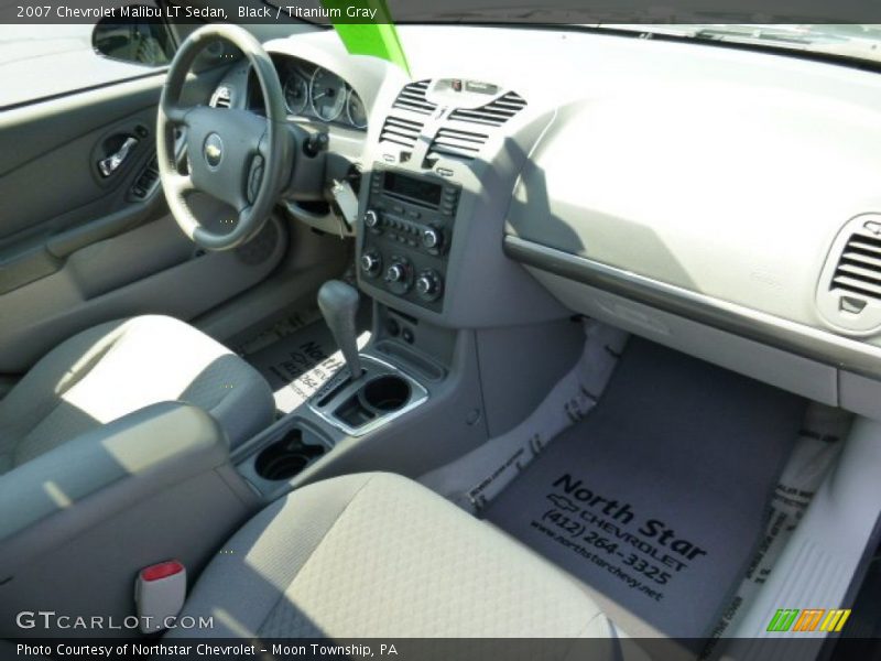 Black / Titanium Gray 2007 Chevrolet Malibu LT Sedan
