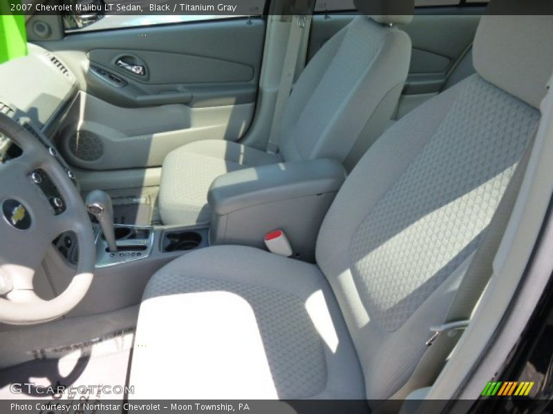 Black / Titanium Gray 2007 Chevrolet Malibu LT Sedan