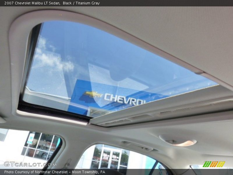 Black / Titanium Gray 2007 Chevrolet Malibu LT Sedan