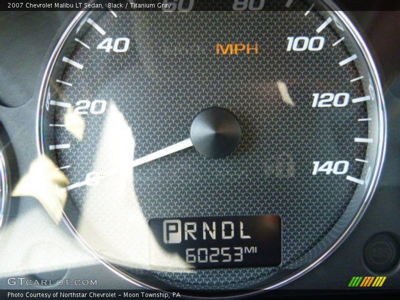 Black / Titanium Gray 2007 Chevrolet Malibu LT Sedan
