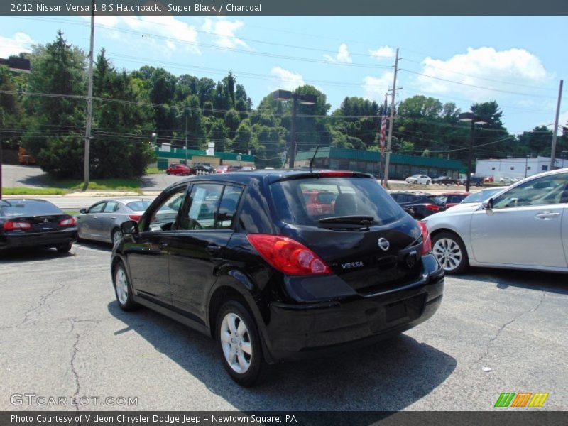 Super Black / Charcoal 2012 Nissan Versa 1.8 S Hatchback