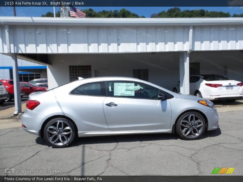 Bright Silver / Black 2015 Kia Forte Koup SX