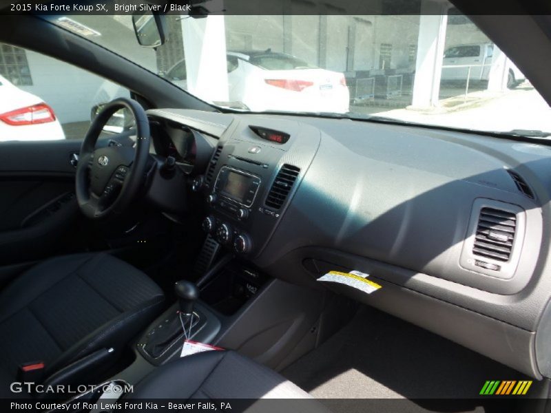Bright Silver / Black 2015 Kia Forte Koup SX