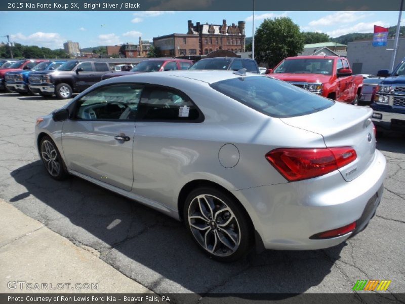 Bright Silver / Black 2015 Kia Forte Koup SX