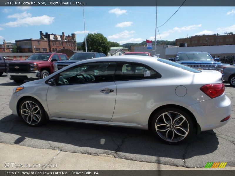 Bright Silver / Black 2015 Kia Forte Koup SX