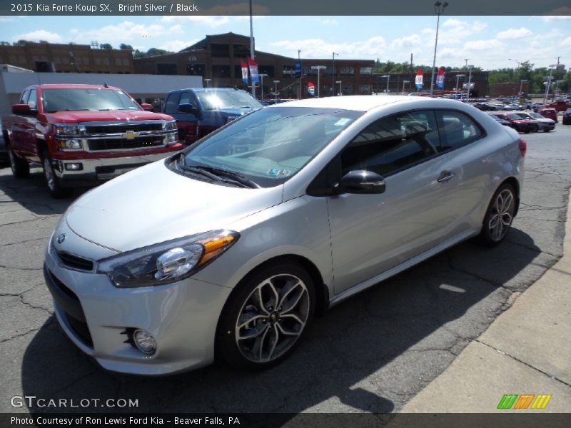 Bright Silver / Black 2015 Kia Forte Koup SX
