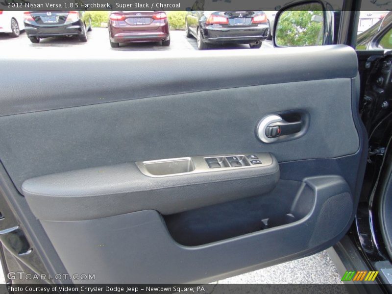 Super Black / Charcoal 2012 Nissan Versa 1.8 S Hatchback