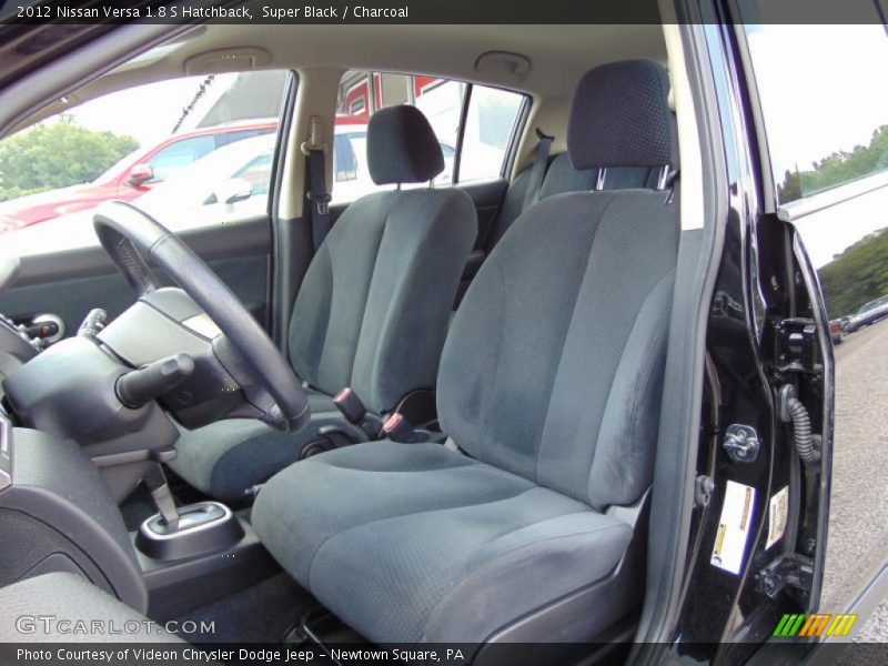 Super Black / Charcoal 2012 Nissan Versa 1.8 S Hatchback