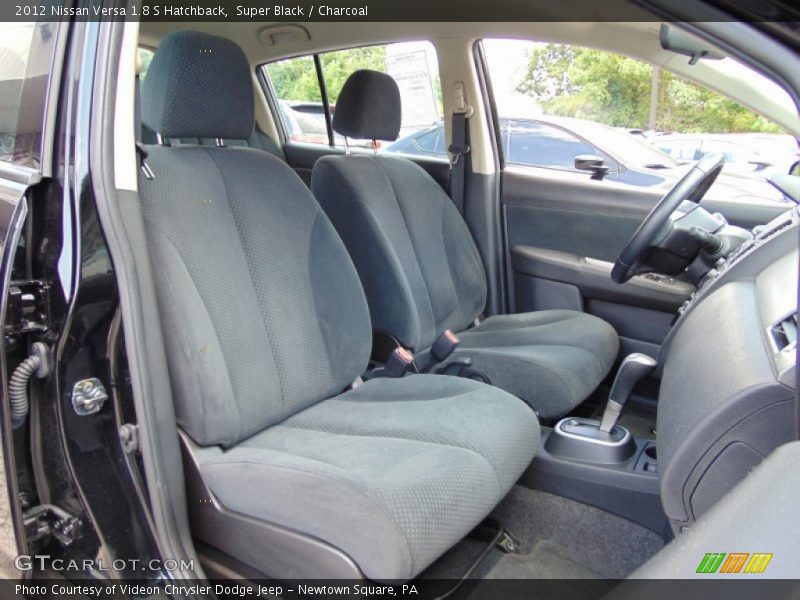 Super Black / Charcoal 2012 Nissan Versa 1.8 S Hatchback