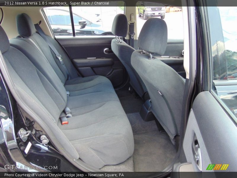 Super Black / Charcoal 2012 Nissan Versa 1.8 S Hatchback