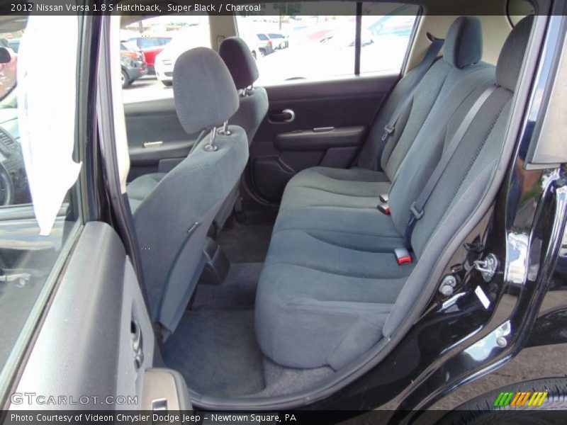 Super Black / Charcoal 2012 Nissan Versa 1.8 S Hatchback