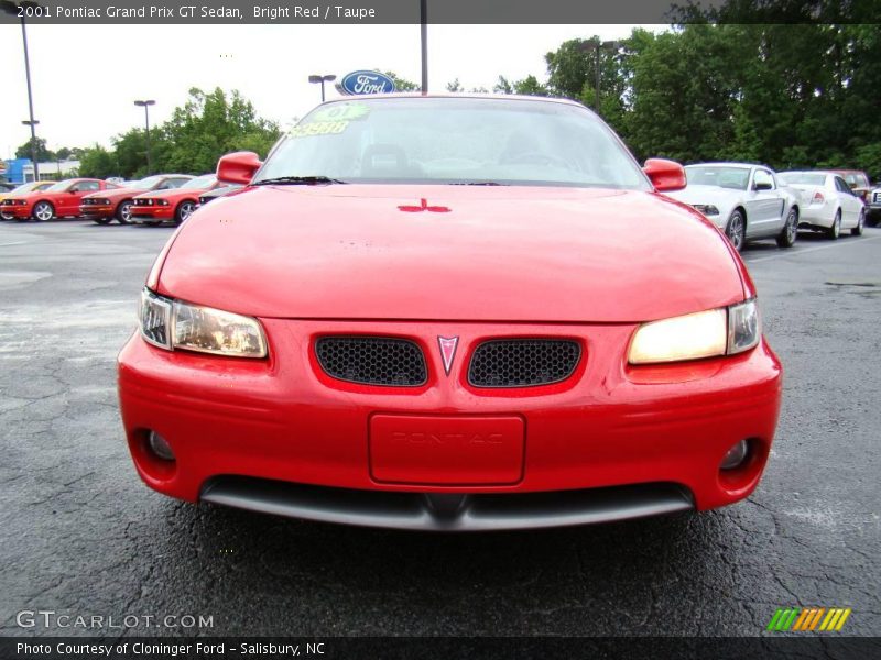 Bright Red / Taupe 2001 Pontiac Grand Prix GT Sedan