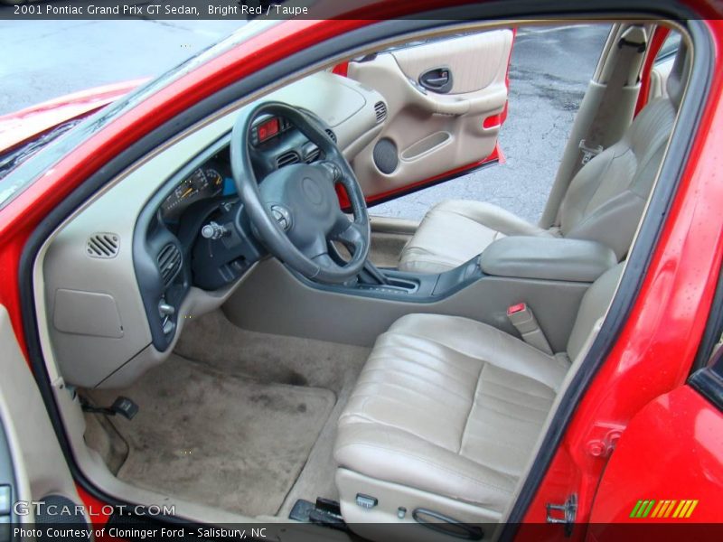 Bright Red / Taupe 2001 Pontiac Grand Prix GT Sedan