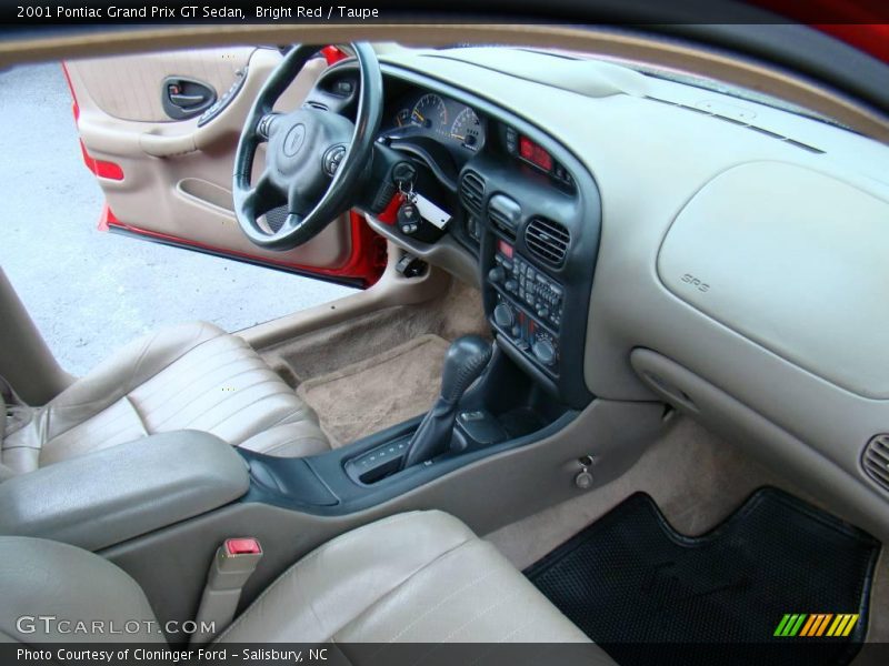 Bright Red / Taupe 2001 Pontiac Grand Prix GT Sedan