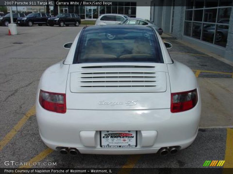 Carrara White / Black/Sand Beige 2007 Porsche 911 Targa 4S