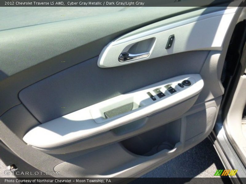 Cyber Gray Metallic / Dark Gray/Light Gray 2012 Chevrolet Traverse LS AWD
