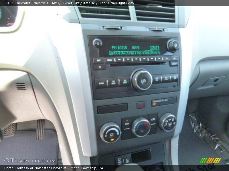 Cyber Gray Metallic / Dark Gray/Light Gray 2012 Chevrolet Traverse LS AWD