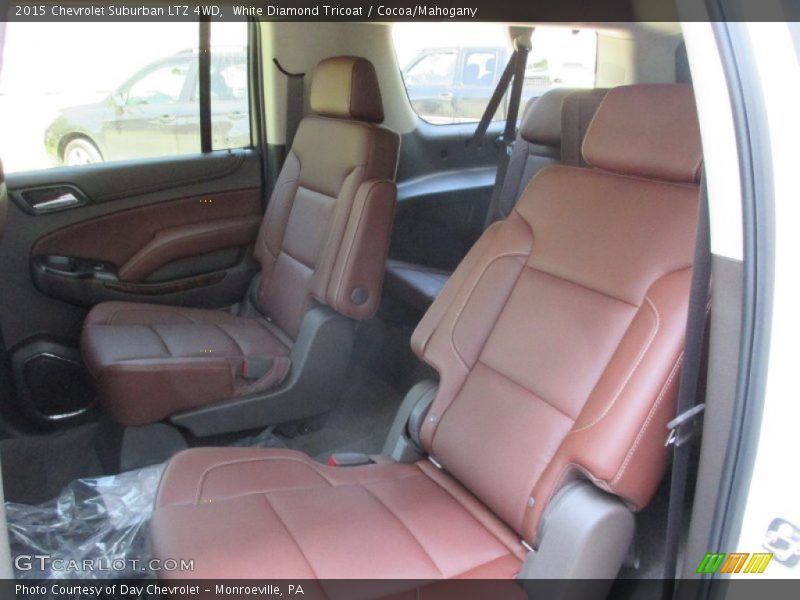 White Diamond Tricoat / Cocoa/Mahogany 2015 Chevrolet Suburban LTZ 4WD