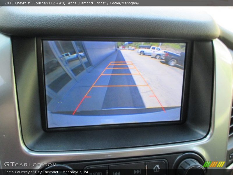 White Diamond Tricoat / Cocoa/Mahogany 2015 Chevrolet Suburban LTZ 4WD