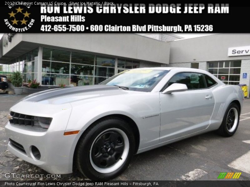 Silver Ice Metallic / Black 2012 Chevrolet Camaro LS Coupe