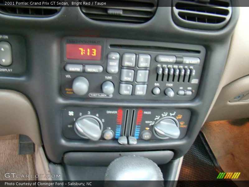 Bright Red / Taupe 2001 Pontiac Grand Prix GT Sedan