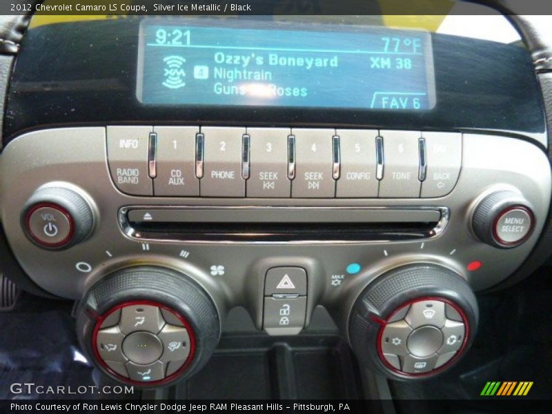Silver Ice Metallic / Black 2012 Chevrolet Camaro LS Coupe