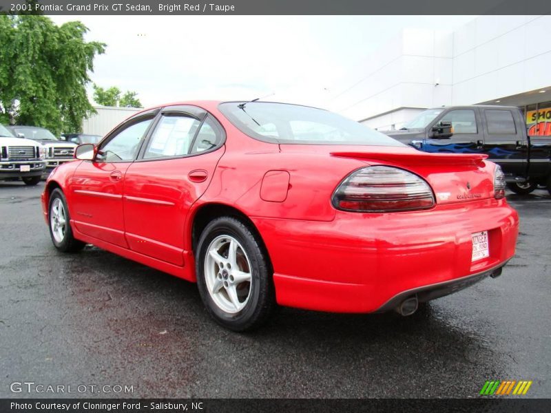 Bright Red / Taupe 2001 Pontiac Grand Prix GT Sedan