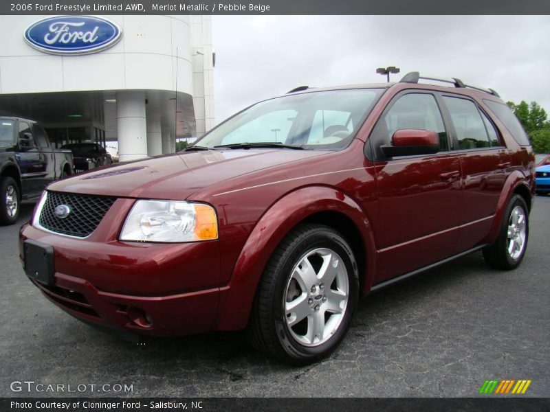 Merlot Metallic / Pebble Beige 2006 Ford Freestyle Limited AWD