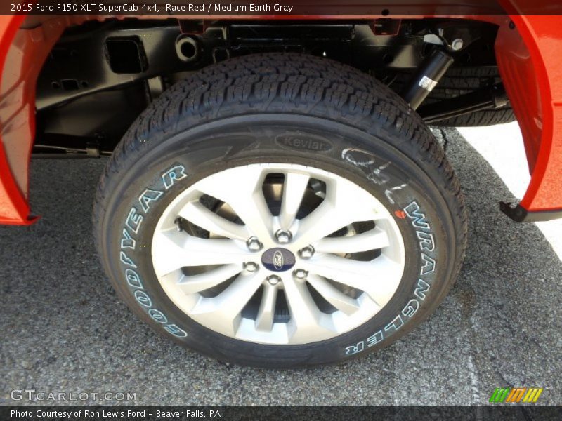 Race Red / Medium Earth Gray 2015 Ford F150 XLT SuperCab 4x4