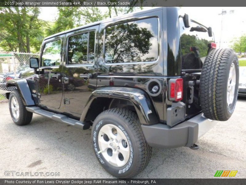 Black / Black/Dark Saddle 2015 Jeep Wrangler Unlimited Sahara 4x4