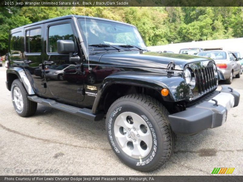 Black / Black/Dark Saddle 2015 Jeep Wrangler Unlimited Sahara 4x4