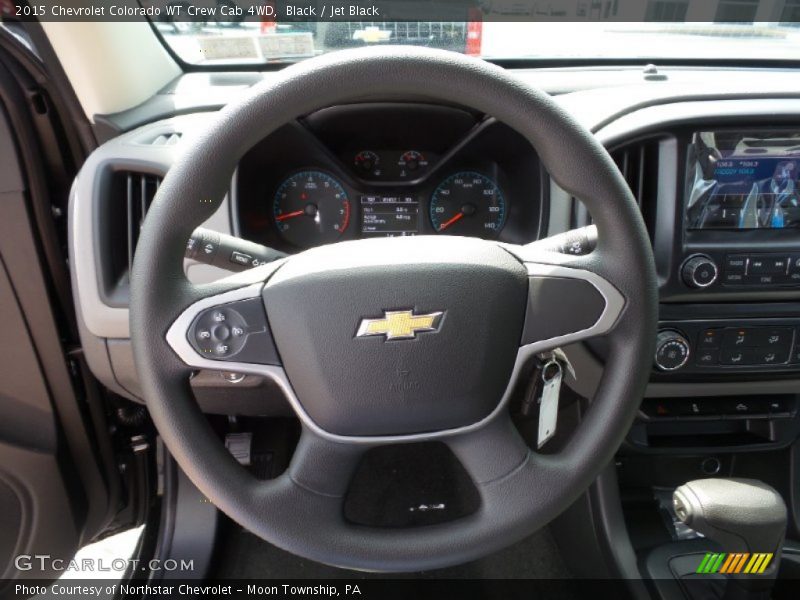 Black / Jet Black 2015 Chevrolet Colorado WT Crew Cab 4WD