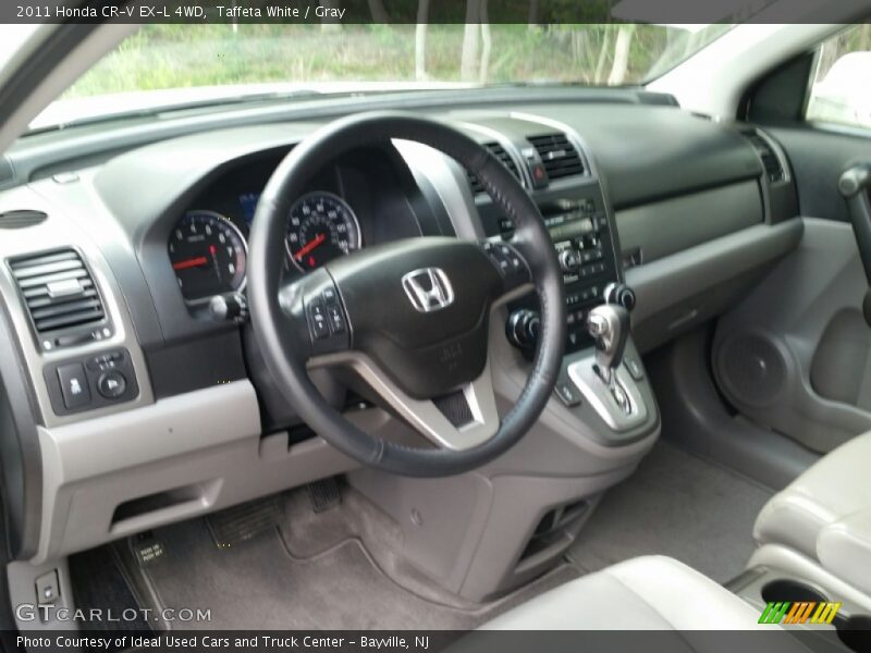 Taffeta White / Gray 2011 Honda CR-V EX-L 4WD