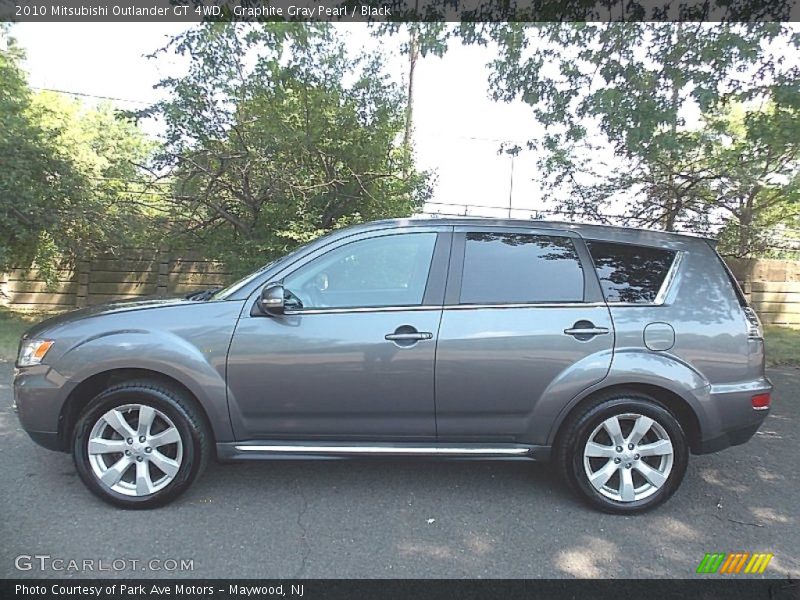 Graphite Gray Pearl / Black 2010 Mitsubishi Outlander GT 4WD