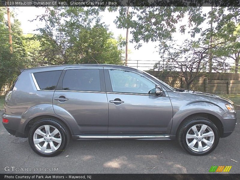 Graphite Gray Pearl / Black 2010 Mitsubishi Outlander GT 4WD