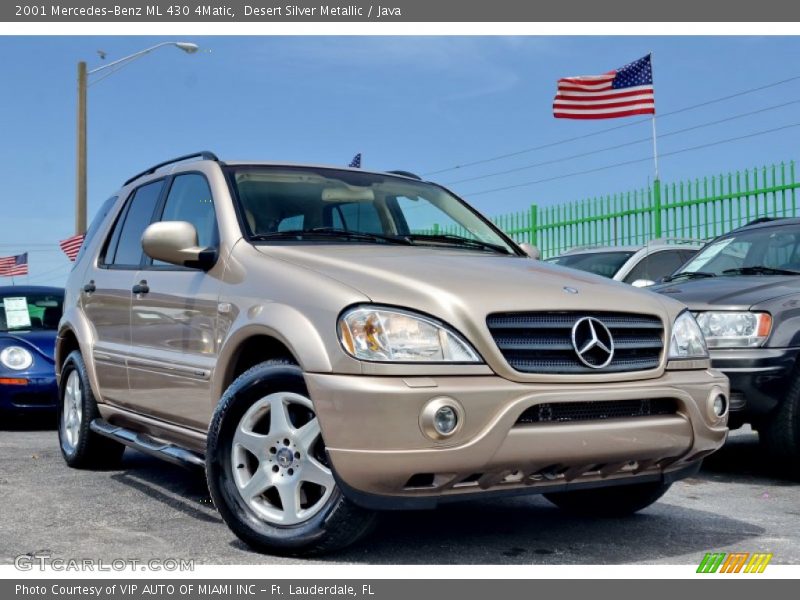 Desert Silver Metallic / Java 2001 Mercedes-Benz ML 430 4Matic