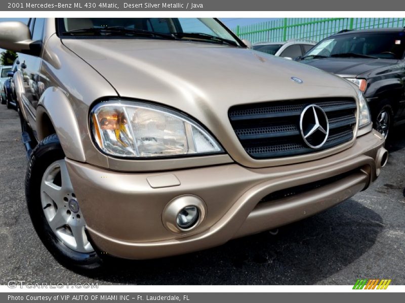 Desert Silver Metallic / Java 2001 Mercedes-Benz ML 430 4Matic