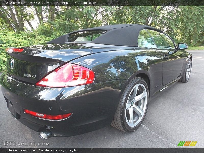 Jet Black / Cream Beige 2010 BMW 6 Series 650i Convertible